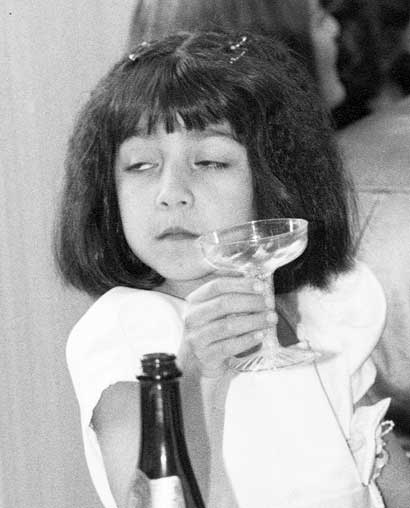 Non-alcoholic wine at a wedding, Oakland