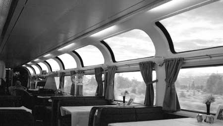 On the train to Seattle.