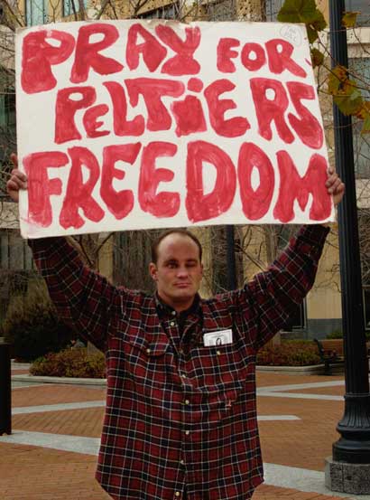 Outside the Federal Building today in Oakland