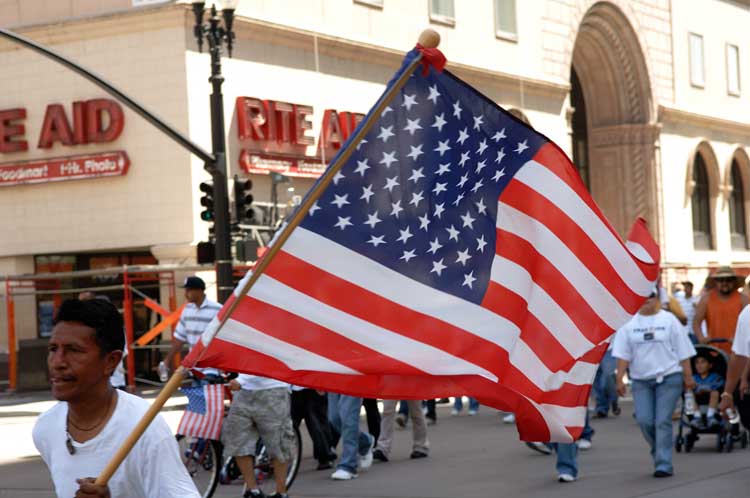 Oakland May Day Immigration Protest Parade.