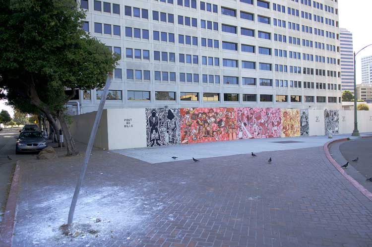 Where once stood a statue on the corner.
